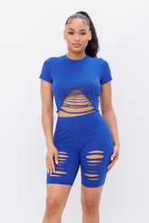 Distressed Short Set